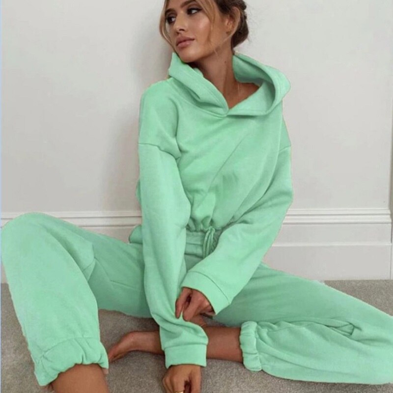 Women's Serena comfy training suit in soft fabric, perfect for loungewear & active days.