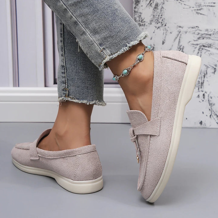 Top-down view of Serena women's comfortable slip-on loafers, ideal for versatile everyday fashion.