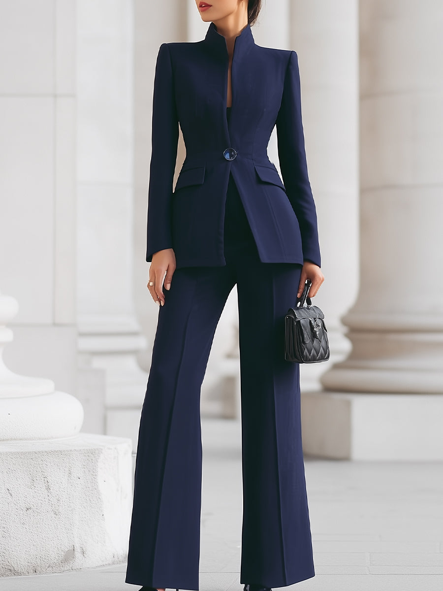Women's Sharie tailored blazer & trouser suit set, elegant business attire for sophisticated professionals.
