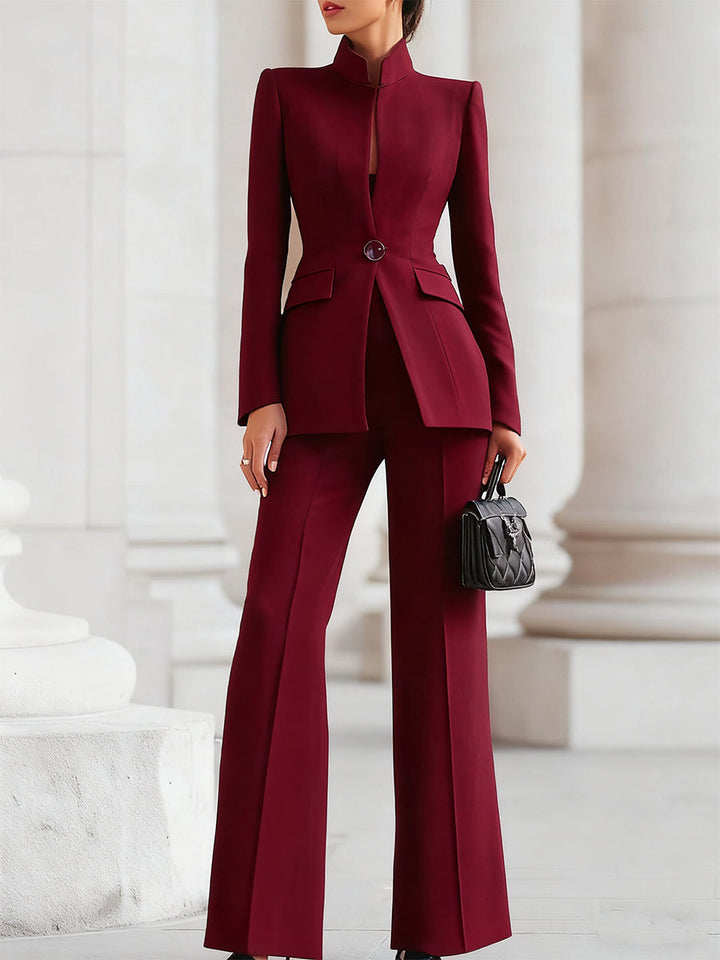 Elegant women's Sharie suit, a versatile blazer and trouser set ideal for formal or workwear.
