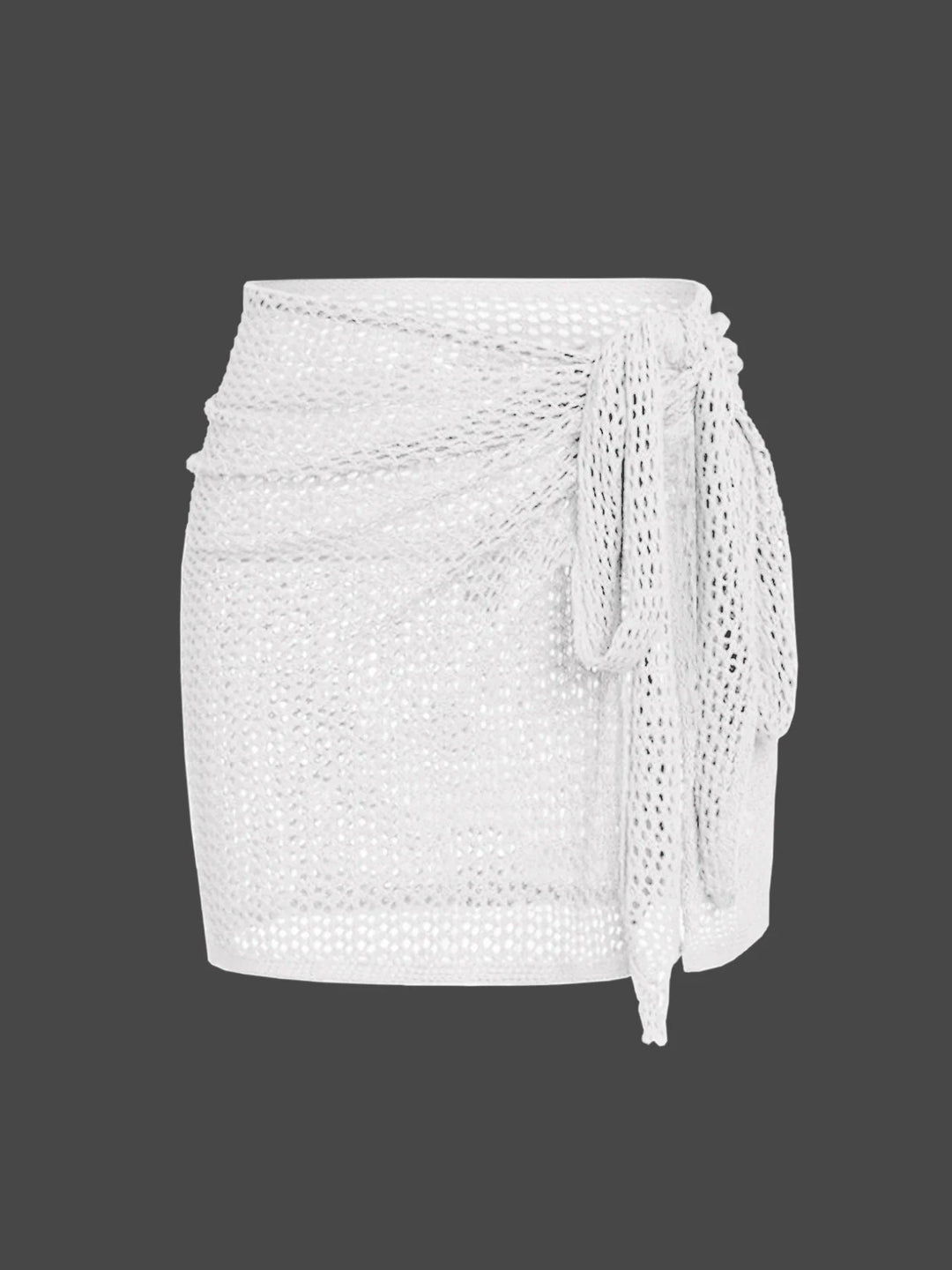 Elegant women's sheer mesh skirt cover up. Ideal for resort wear & beach fashion.