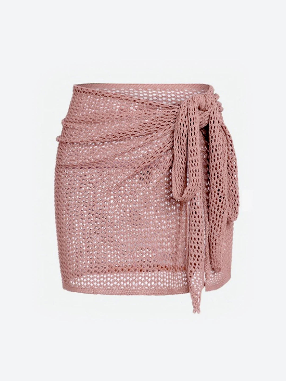 Stylish sheer mesh high-slit skirt cover up. Women's beachwear for ultimate summer fashion.