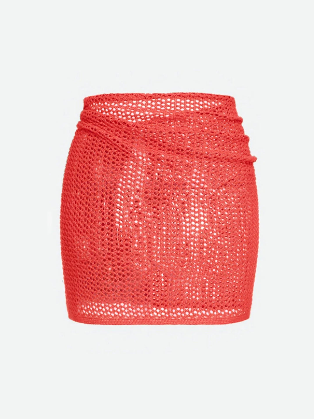 Women's mesh beach skirt cover up, sheer and lightweight. Ideal for swimwear & resort.