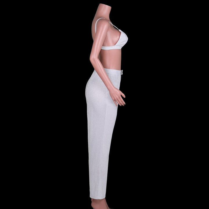Dazzling women's glitter bra, a shimmering fashion top to elevate your party wear and make a bold statement.