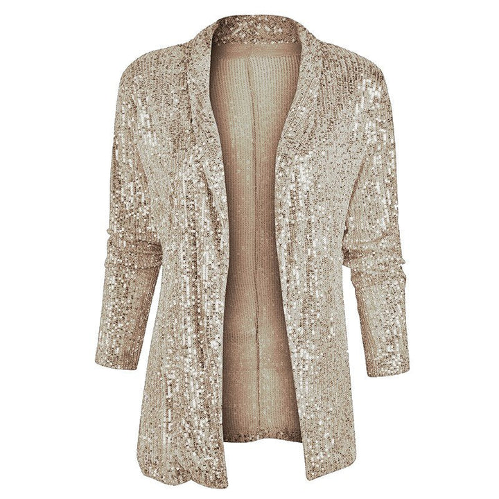 Dazzling women's sequin vest top, shimmering glitter design, ideal for parties & fashion.