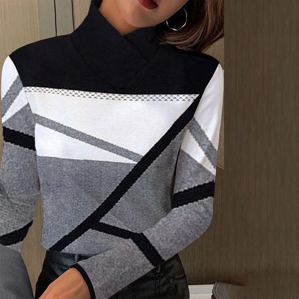 Women's Sienna slim fit long sleeve top with round neck, perfect for layering & elegant everyday wear.