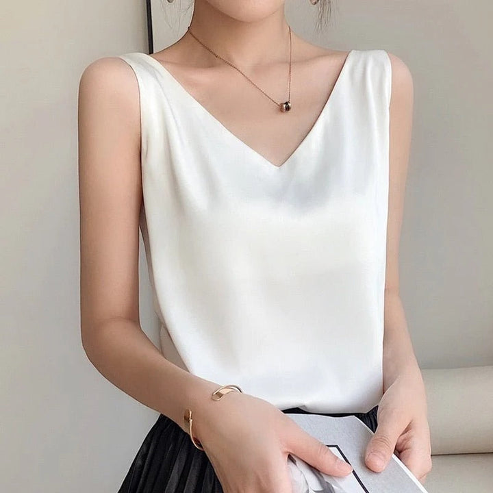 Everyday wear women's smooth tank top. Silky soft, versatile for layering or standalone chic style.