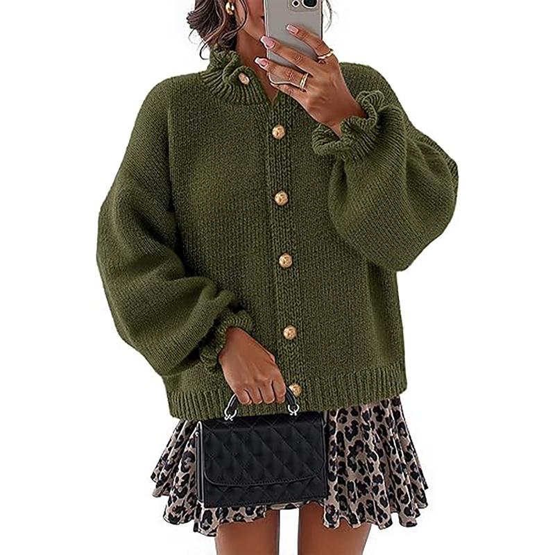 Chic women's Sines buttoned cardigan, long-sleeve sweater for versatile fashion & effortless everyday style.