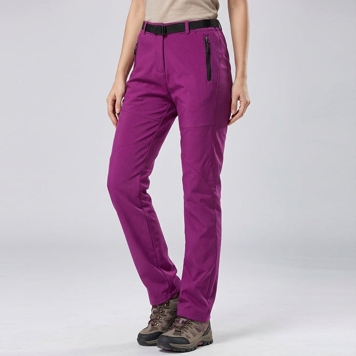 Skylar women's outdoor pants, waterproof and breathable softshell for trekking trips