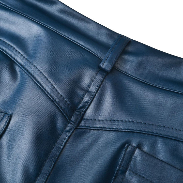 Slim fit high-waist pants for women, offering a sleek silhouette & comfortable style for day or evening wear.