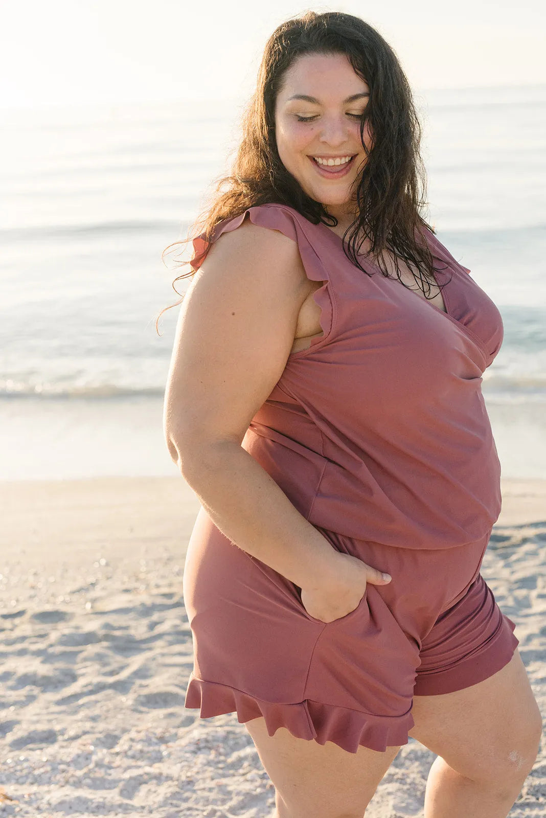 Summer fashion Nina badpak, one-piece, with built-in bra for a sleek silhouette