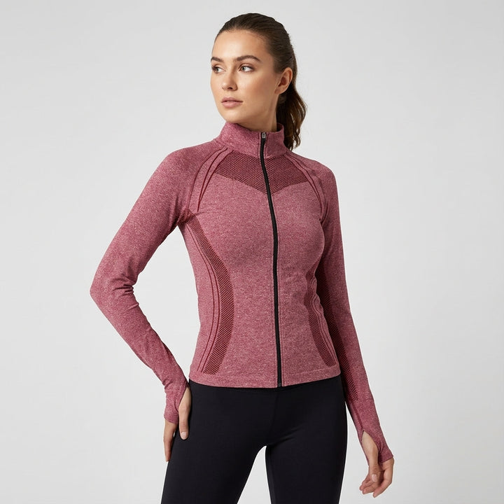 Jasmine performance fabric zip-up jacket, a stylish & functional piece of women's apparel