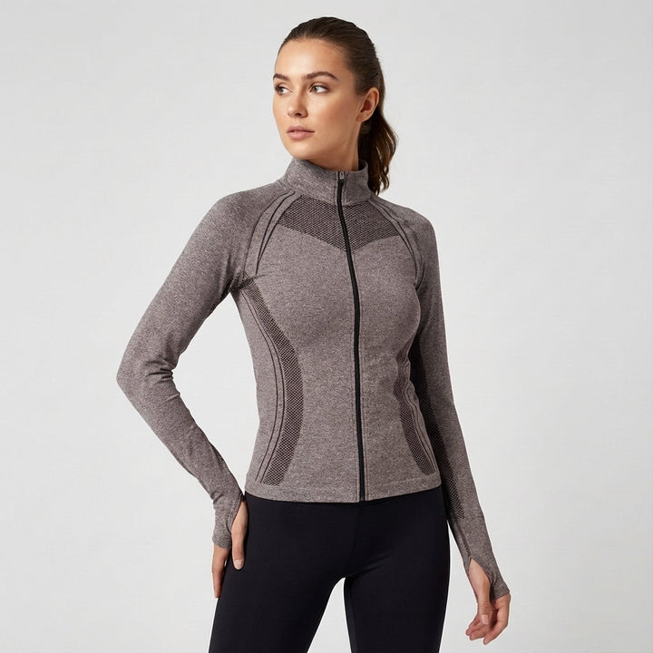 Women's athletic wear: Jasmine slim fit sporty jacket with performance fabric