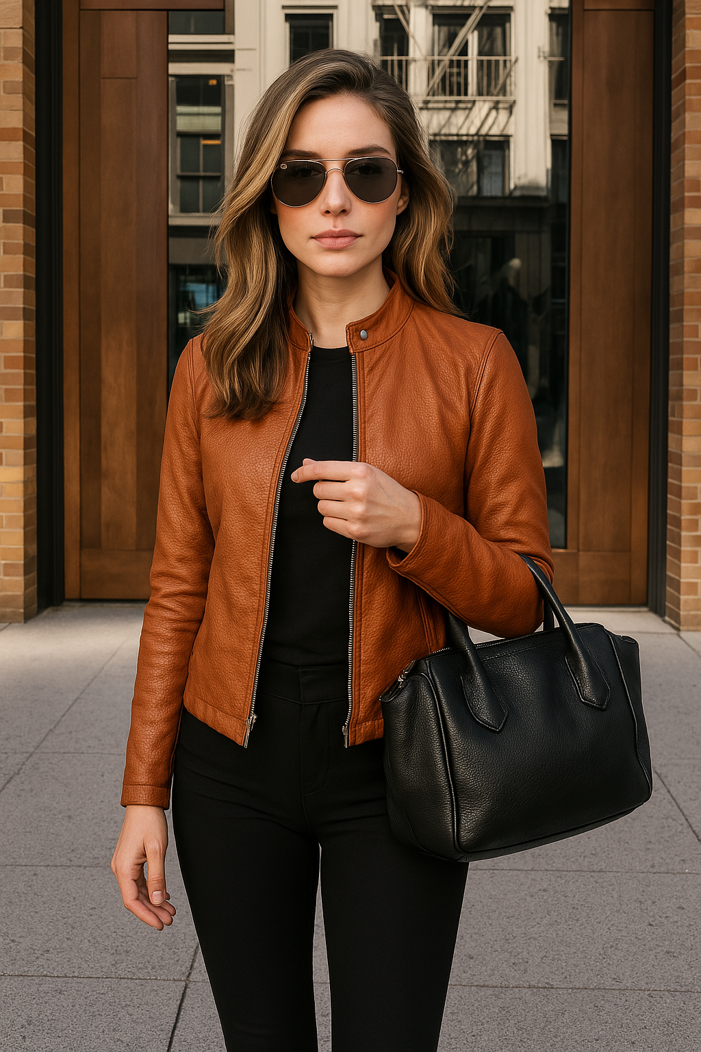 Defining women's slim fit jacket. Zip-up front & mandarin collar. Stylish, versatile outerwear for any occasion.