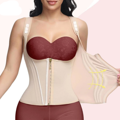 Women's slimming body shaper for a smooth silhouette. Comfortable seamless shapewear for everyday wear.