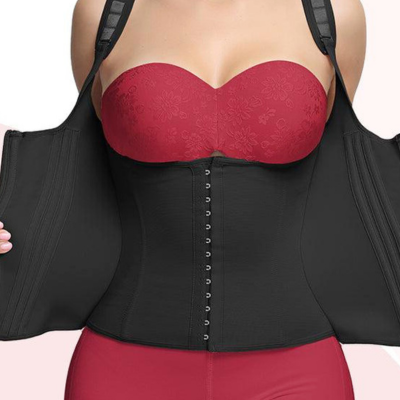 Stylish women's seamless body shaper. Invisible under clothing, offering comfortable slimming and shaping.