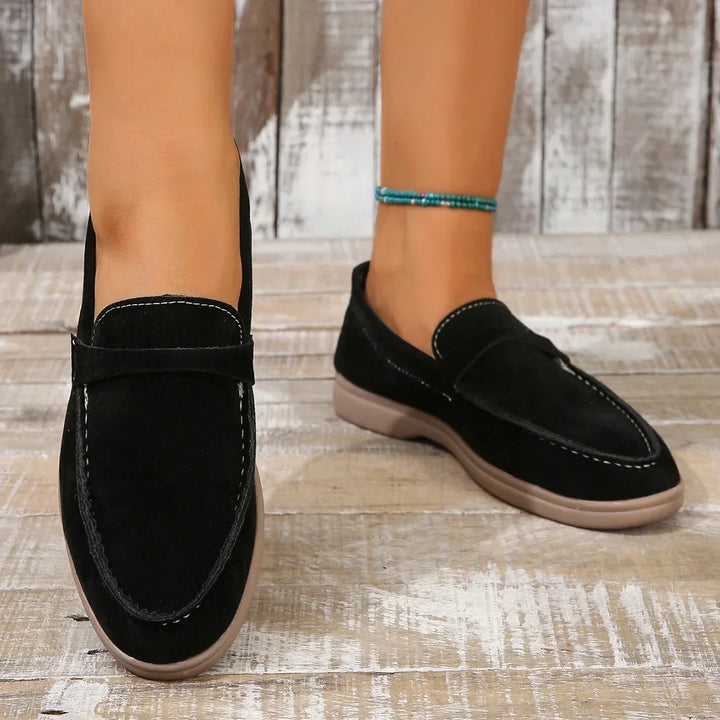 Everyday elegant women's slip-on loafers, cushioned for all-day office & casual wear.