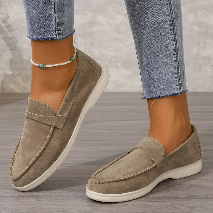 Versatile women's slip-on loafers, ideal for office, casual & everyday elegant style.