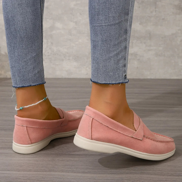 Stylish women's slip-on loafers, cushioned for office, casual & everyday wear.