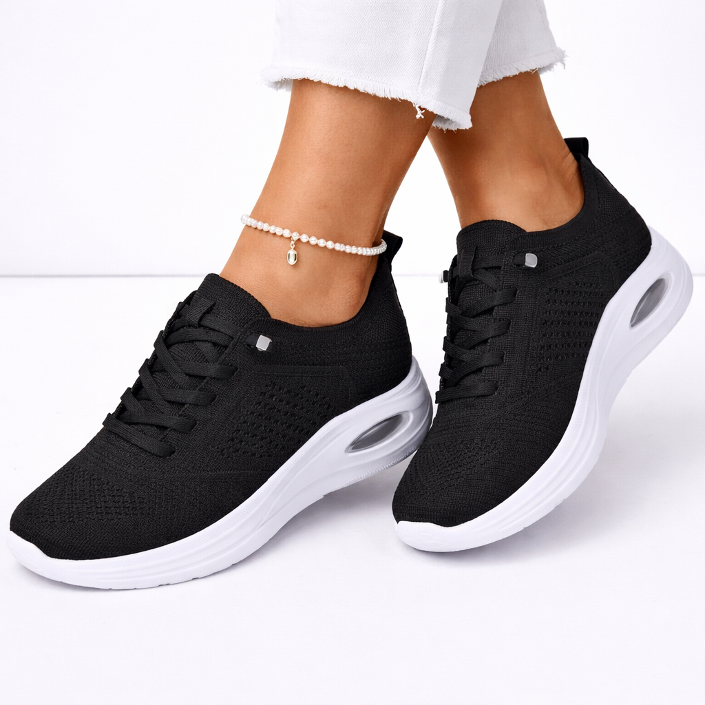 Women's slip-on orthopedic sneakers, designed for daily comfort with arch support. Perfect lightweight walking shoes.
