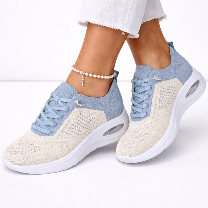 Casual women's orthopedic slip-on sneakers offering superior arch support for comfortable everyday wear. Lightweight design.