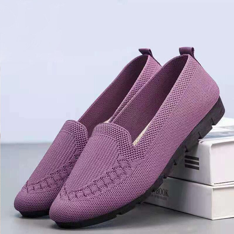 Lightweight women's slip-on footwear, offering versatile everyday comfort and foot arch support.