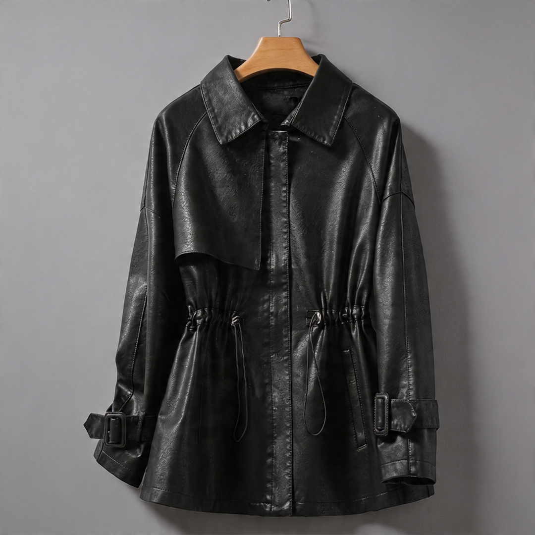 Comfortable women's smooth feel fashion jacket, ideal relaxed fit outerwear for casual everyday style.