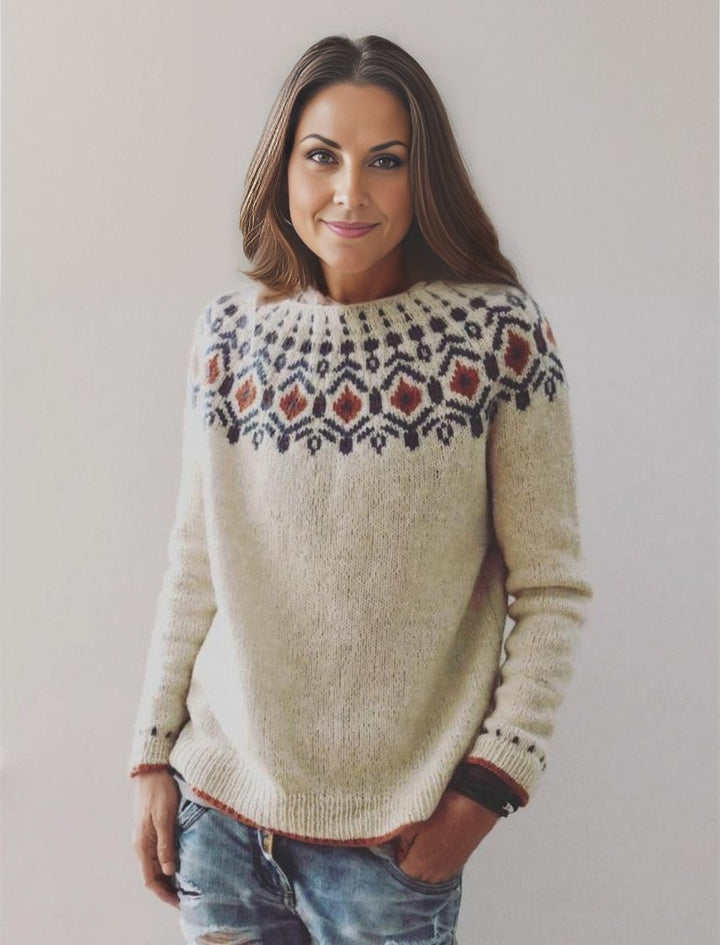 Women's Soft Dream Sweater, a cozy knitted top perfect for autumn magic & winter comfort.