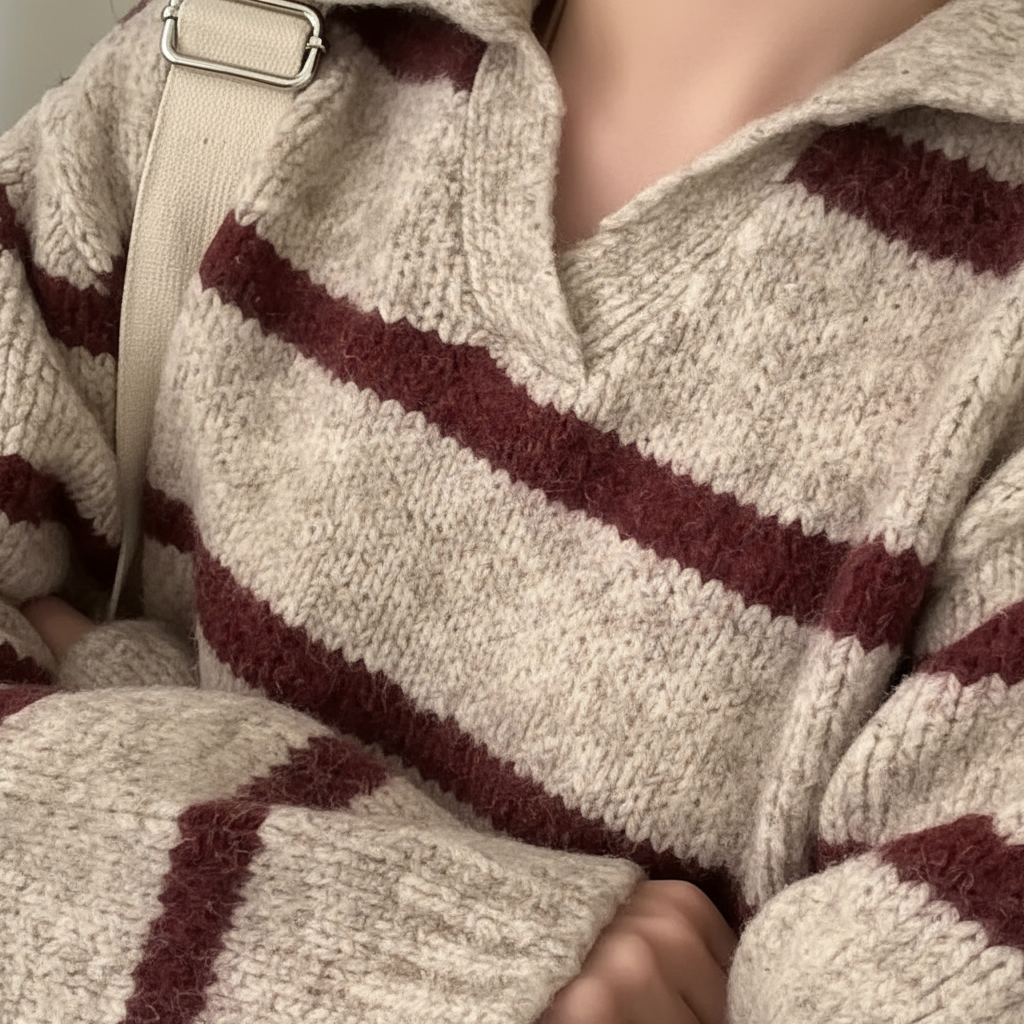 Casual women's cardigan sweater with a soft knit texture, ideal for everyday wear.
