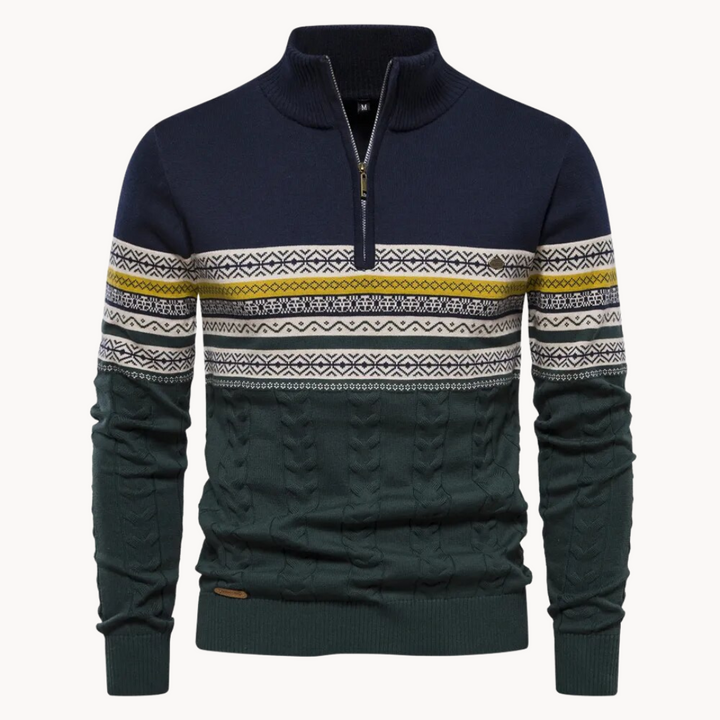 Elegant Women's Soho Pullover half-zip sweater, a versatile long-sleeve top for casual everyday comfort.