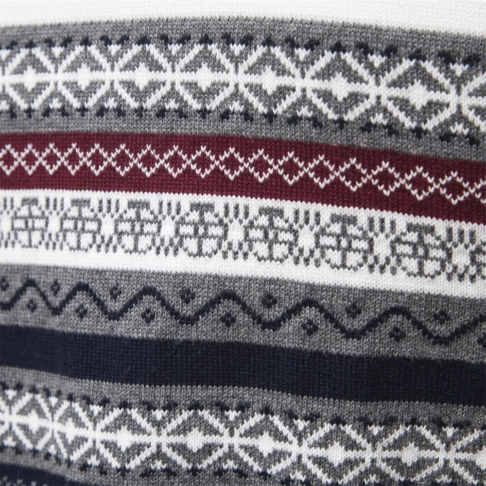 Comfortable Women's Soho Pullover Zip Sweater with a stylish half-zip and warm winter knit design.