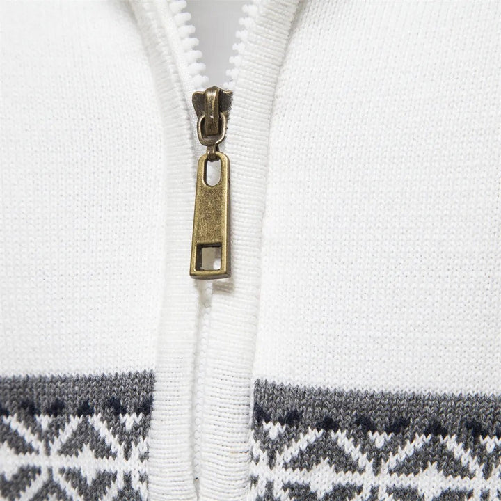 Versatile Women's Soho Pullover Zip Sweater, a stylish long-sleeve top for casual wear & fall fashion.