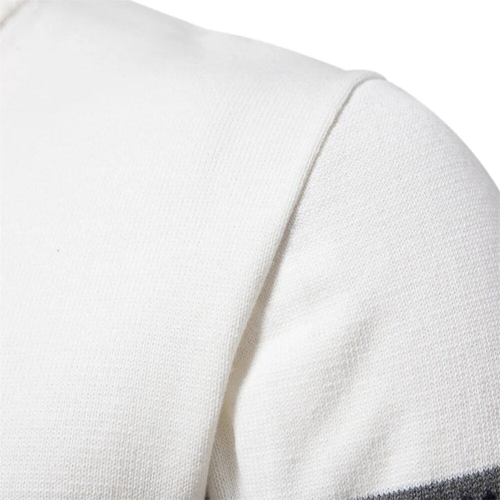Women's Soho Pullover Zip Sweater featuring a cozy Nordic pattern, ideal for stylish fall/winter comfort.
