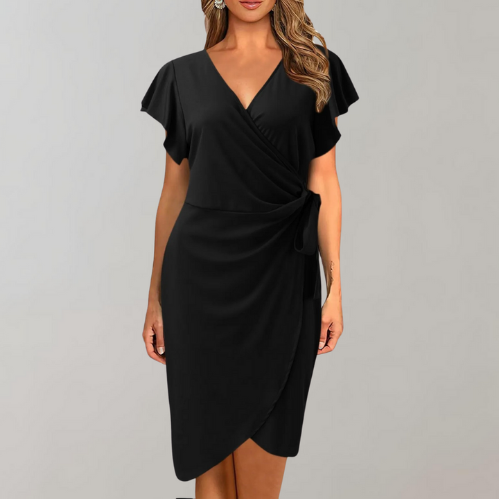 Women's Solène stylish summer midi dress, versatile and elegant polyester casual wear