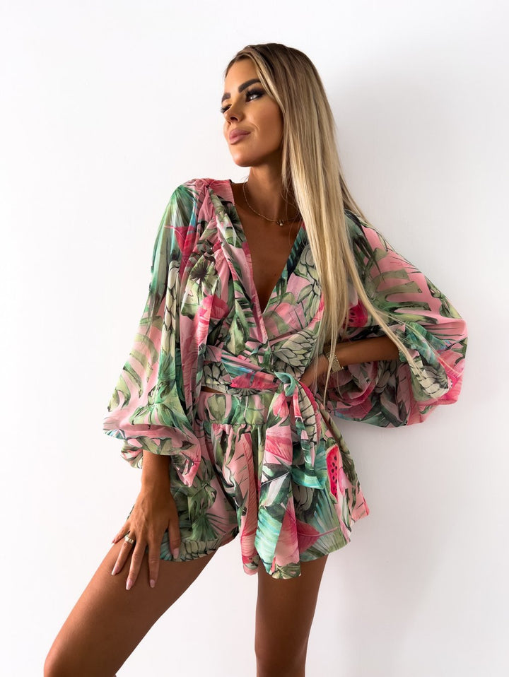 Stylish women's one-piece Solara jumpsuit for resort wear & summer holidays.