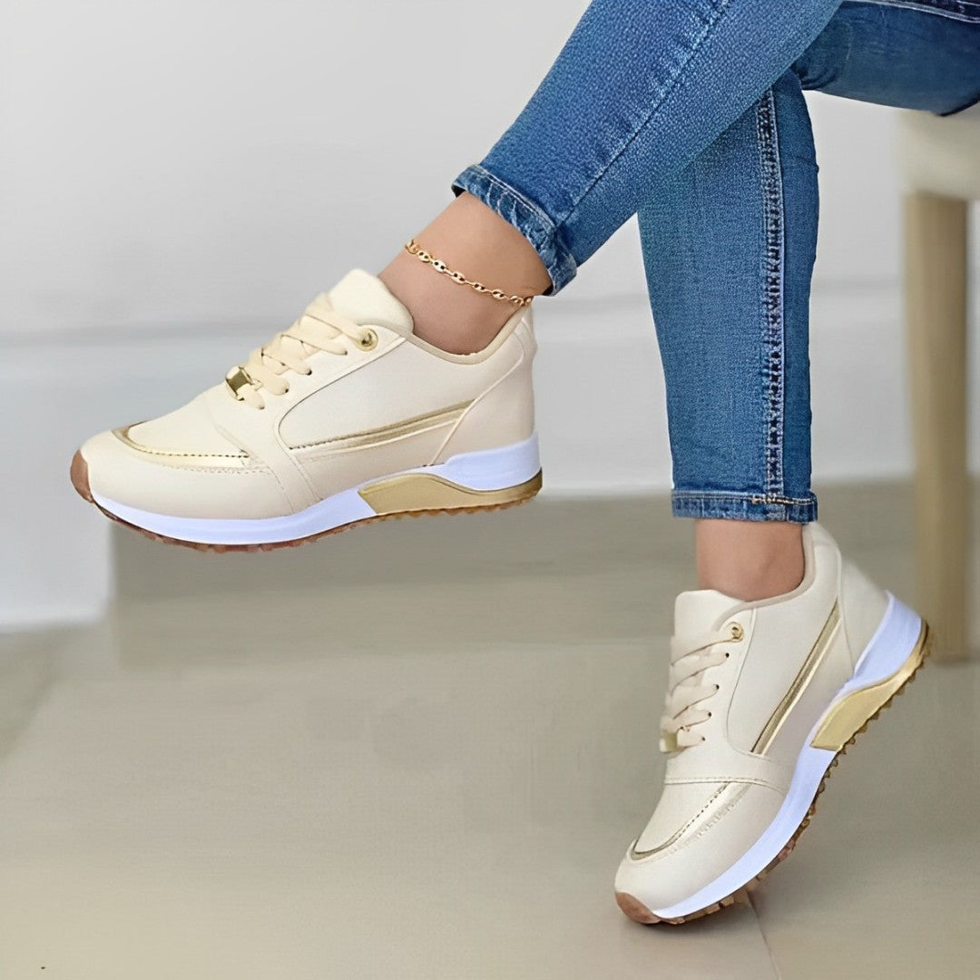 Sophie women's walking sneakers. Comfortable everyday footwear with arch support & shock-absorbing design.
