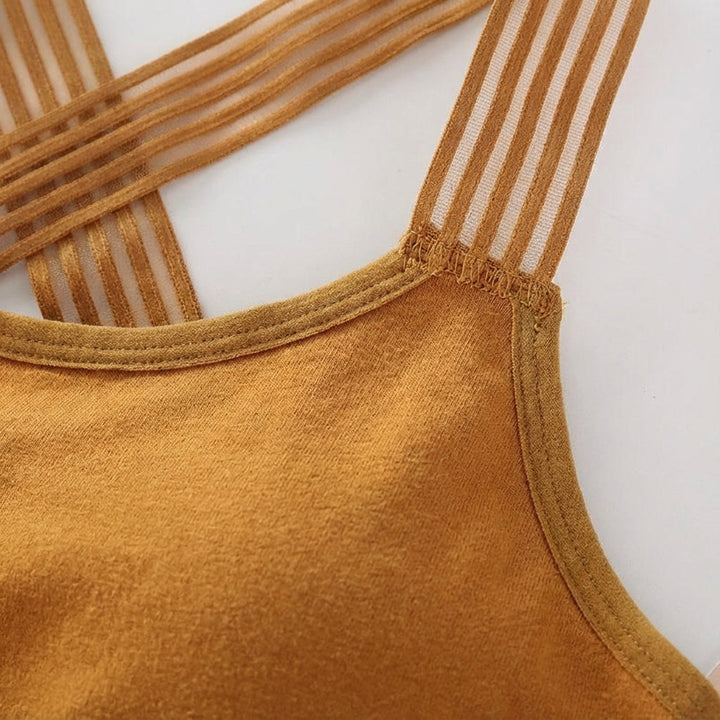 Sophie high impact sports bra for women, side view, showing strong support & comfortable fit.