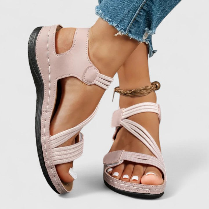 Orthotic women's walking sandals, providing excellent foot support & posture correction.
