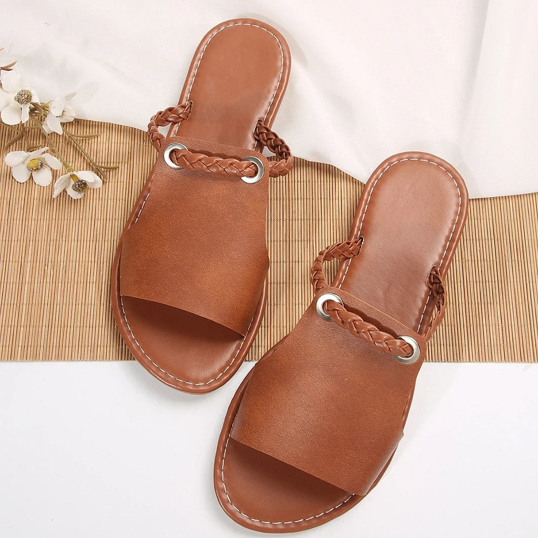 Sorrel women's braided thong flat sandals, a chic summer essential for casual wear.