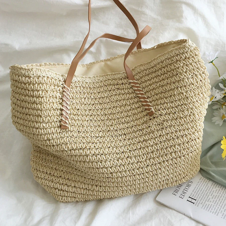 TerraWoven women's spacious purse, a versatile fashion accessory with an elegant woven design. Perfect for daily use.