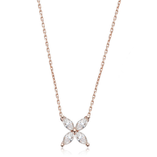 Brilliant women's moissanite eye pendant necklace. Sparkling full cut gemstone, a stunning piece of fine jewelry.