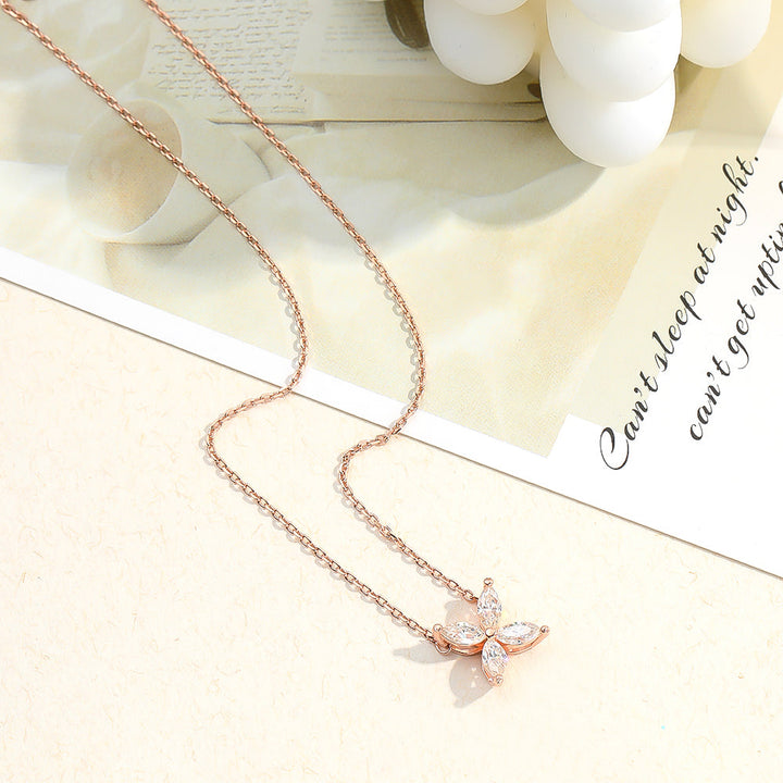 Luxurious women's moissanite eye necklace. Dazzling full cut gemstone pendant, a beautiful and sparkling accessory.