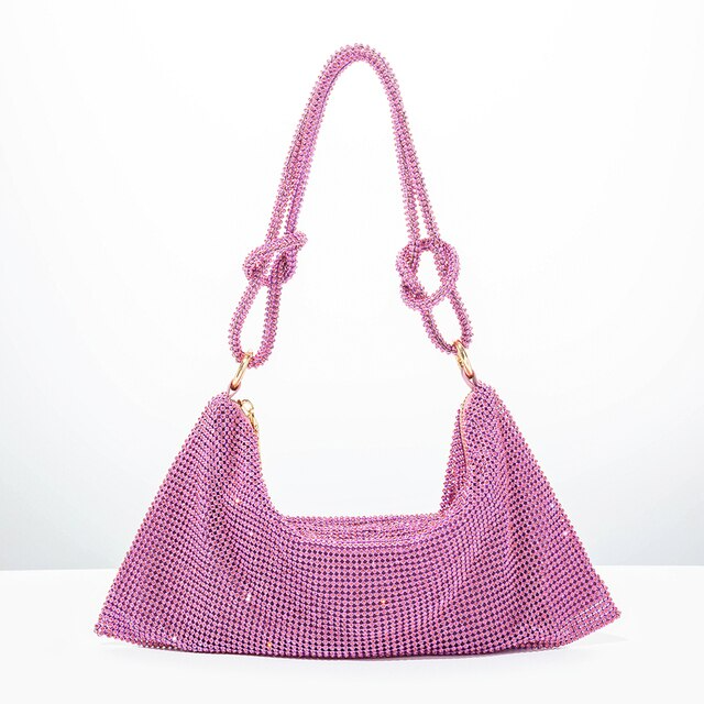 Dazzling women's rhinestone clutch bag. Perfect for evening glamour, parties & special events.