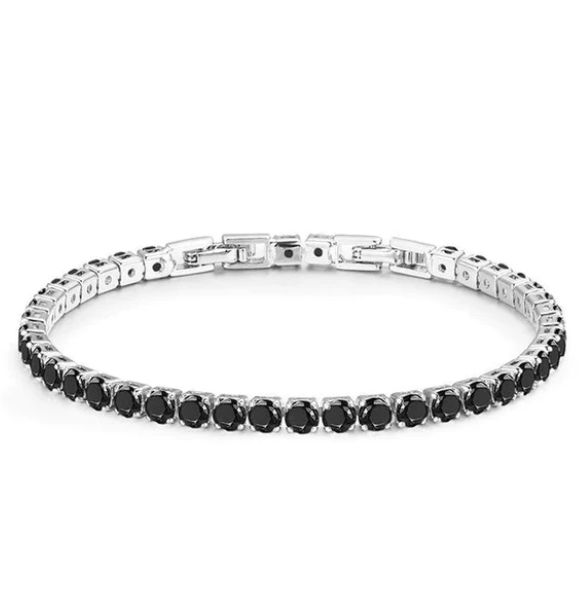 Adjustable zirconia tennis bracelet for women. Comfortable & elegant, brilliant sparkle. A versatile fashion piece.