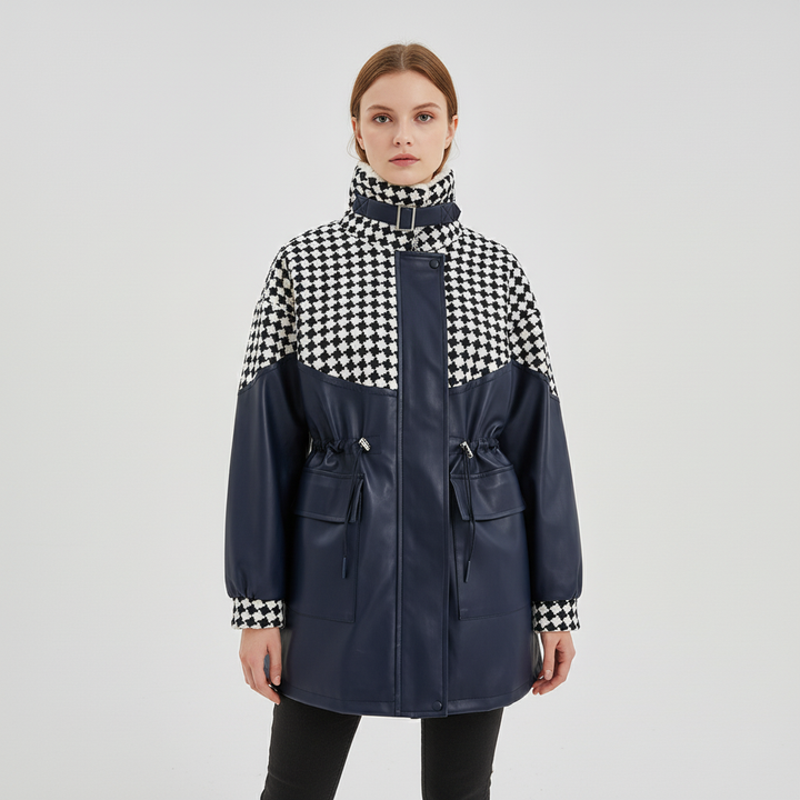 Woman enjoying outdoors wearing her warm and comfortable Women's Sporty Zip-Up Plush Lined Jacket.