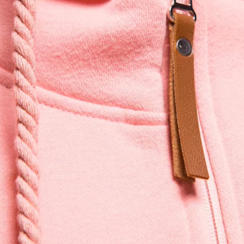 Versatile full-zip hooded jacket for women, ideal activewear for sporty activities.