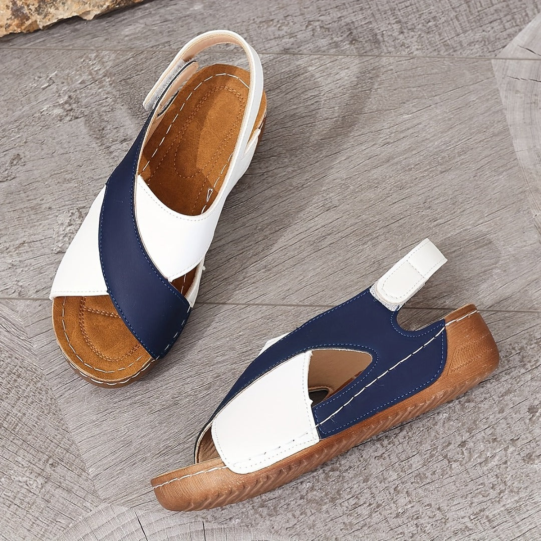 Stylish Stella women's wedge sandals, perfect summer shoes with comfortable arch support.