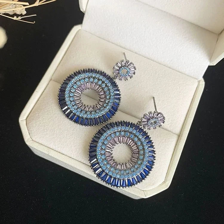 Elegant sterling silver evil eye stud earrings for women, retro protective jewelry, hypoallergenic & chic