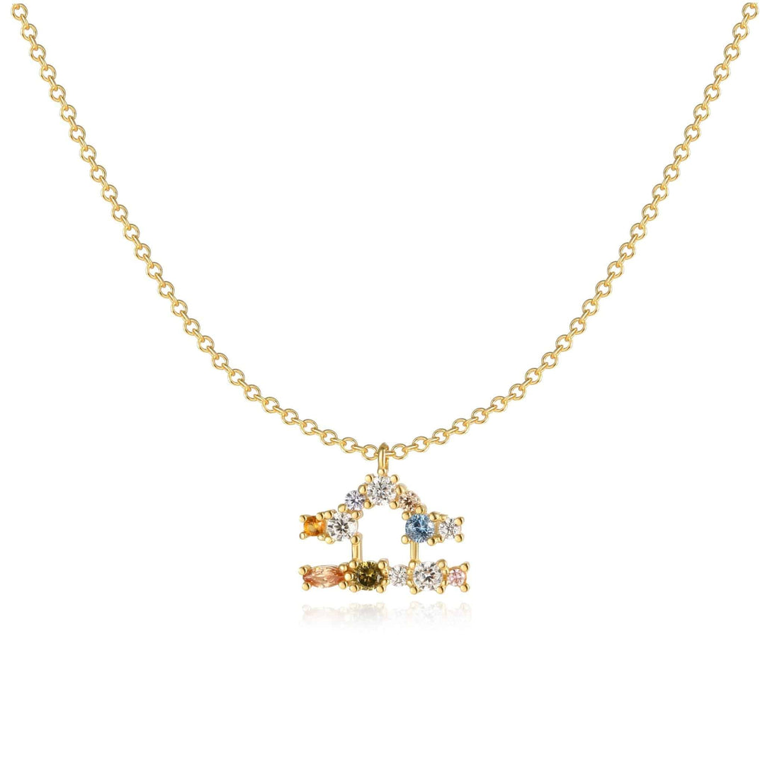 Women's sterling silver star sign pendant necklace.