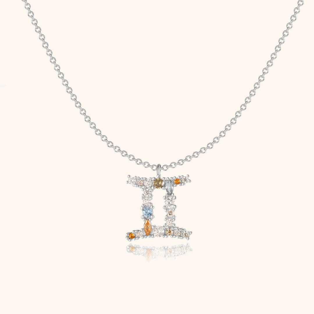 Gold plated star sign necklace, ideal for a gift.